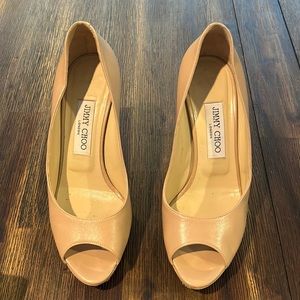 Jimmy Choo size 7 (37.5), gently used, no duster, no shoe box available.